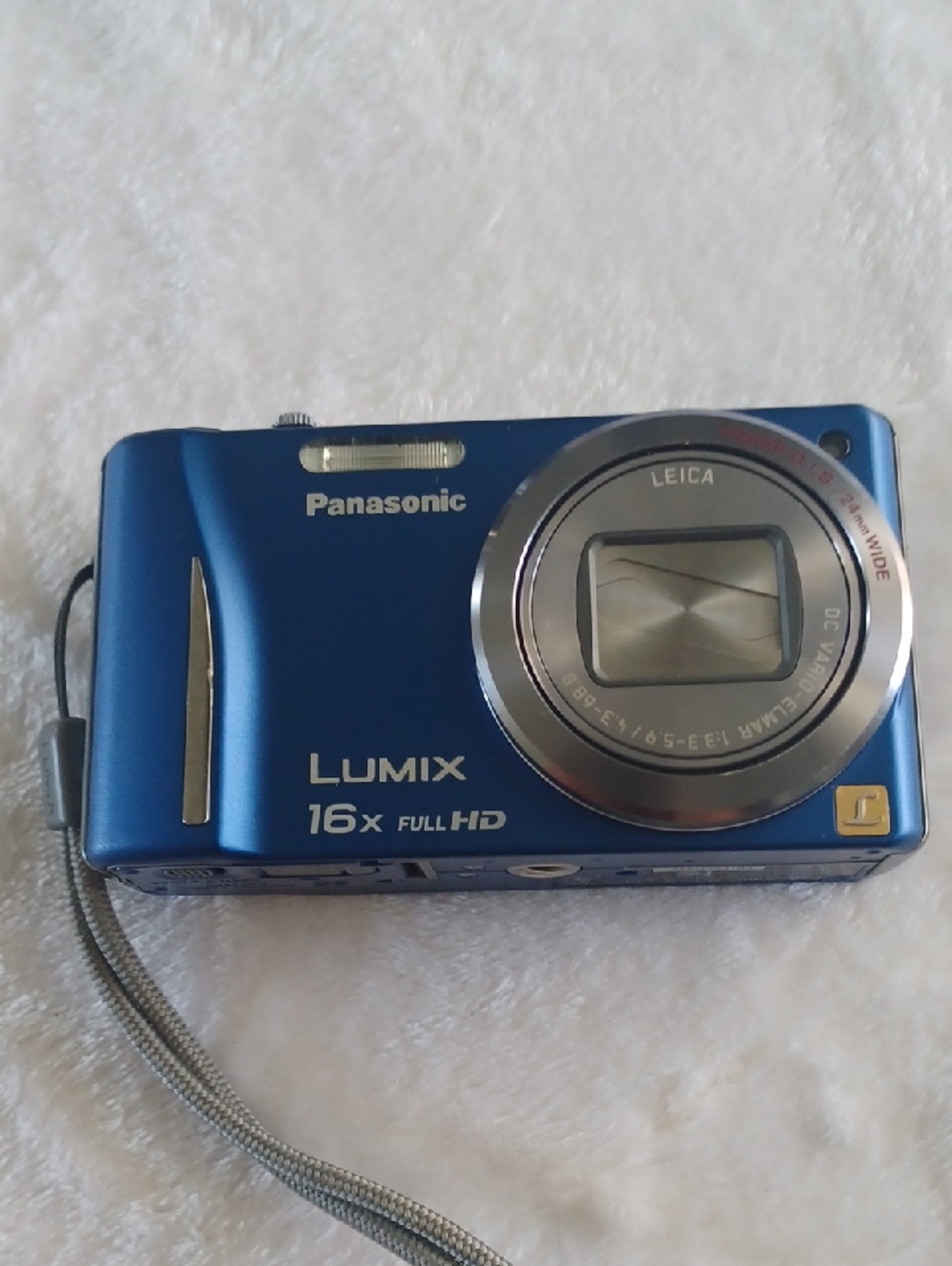 Panasonic Lumix Blue Compact Digital Camera Model DMC-ZS10